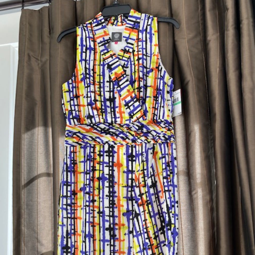 NEW W TAGS -  "vintage" Vince Camuto "faux wrap" dress